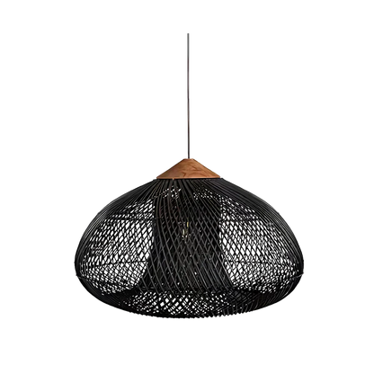 Organic Wisteria Pendant Light Handwoven Japandi Form | Renvora