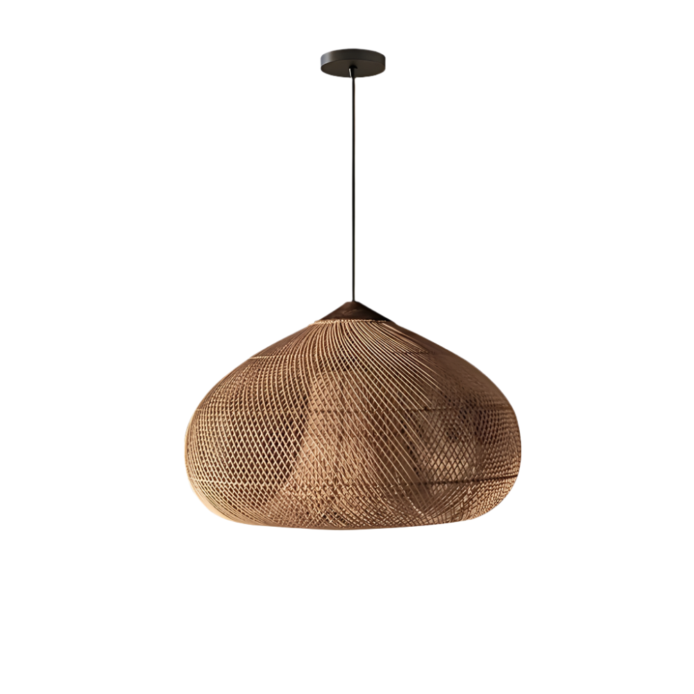 Organic Wisteria Pendant Light Handwoven Japandi Form | Renvora