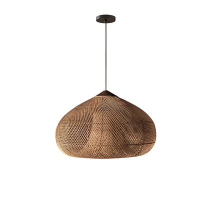 Organic Wisteria Pendant Light Handwoven Japandi Form | Renvora