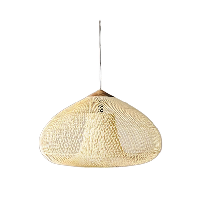 Organic Wisteria Pendant Light Handwoven Japandi Form | Renvora
