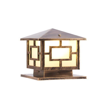 Outdoor Acrylic Pier Mount Single Bulb Light Lamp | Patiora
