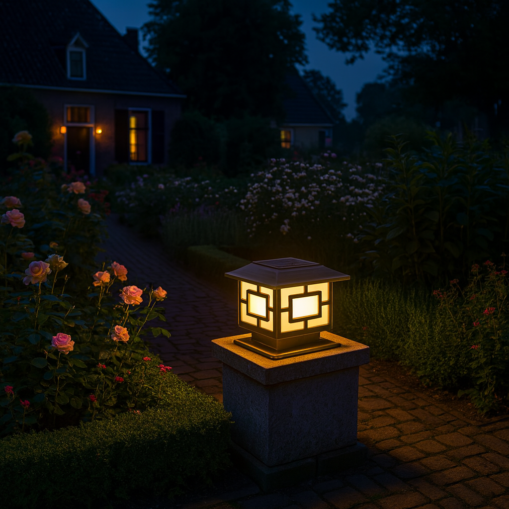 Outdoor Acrylic Pier Mount Single Bulb Light Lamp | Patiora