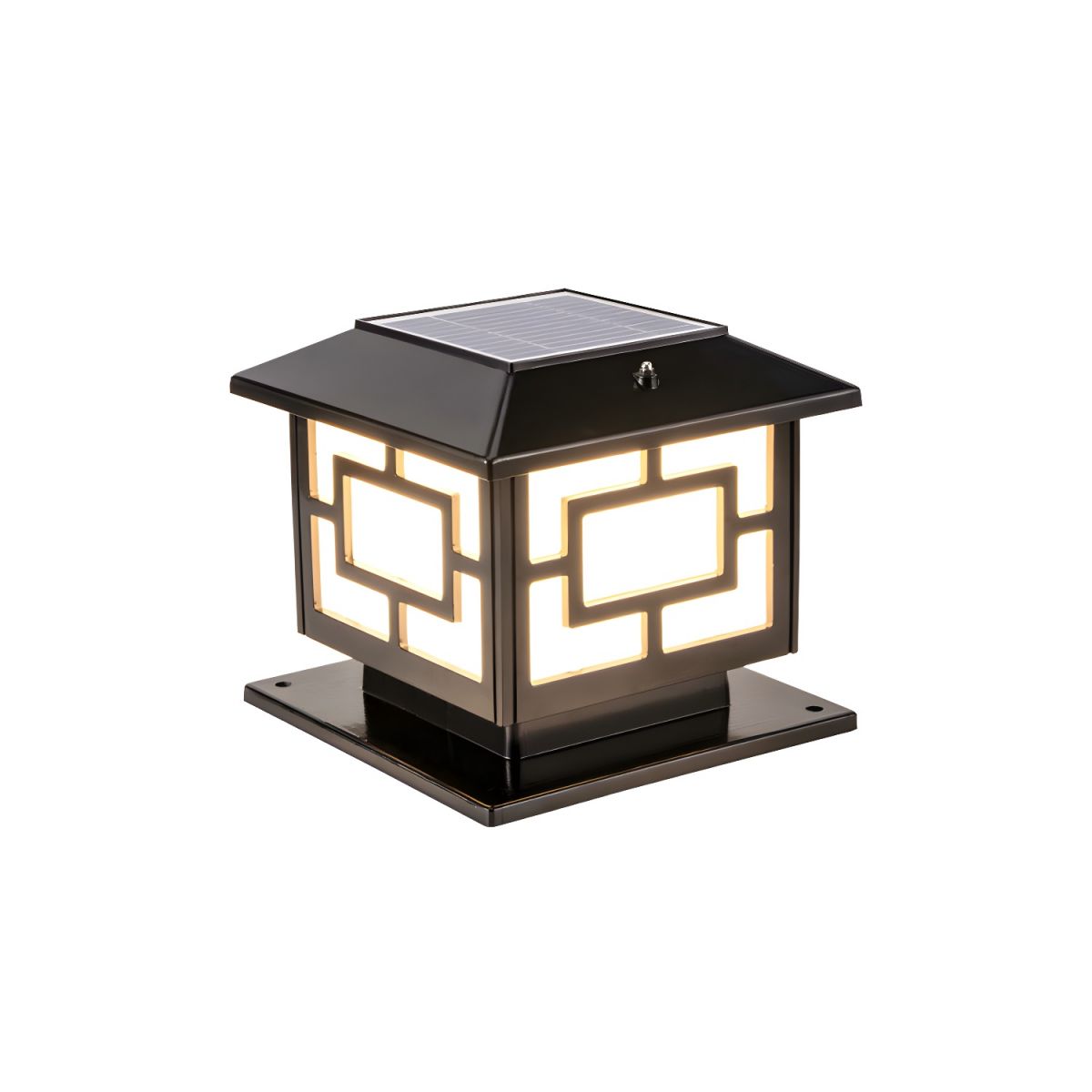 Outdoor Acrylic Pier Mount Single Bulb Light Lamp | Patiora