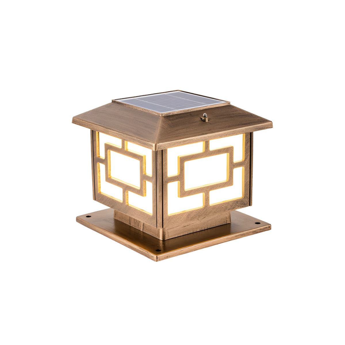 Outdoor Acrylic Pier Mount Single Bulb Light Lamp | Patiora