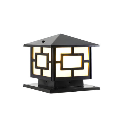 Outdoor Acrylic Pier Mount Single Bulb Light Lamp | Patiora