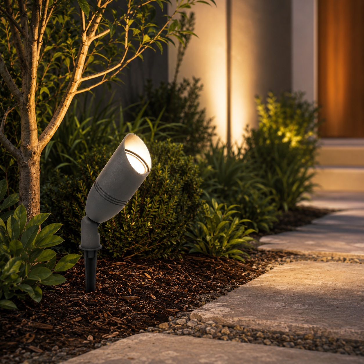 Outdoor Adjustable Solar LED Garden Ground Spotlight | Leravo