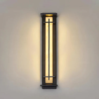 Outdoor Alabaster Look Stainless Steel Wall Light | Lumnara