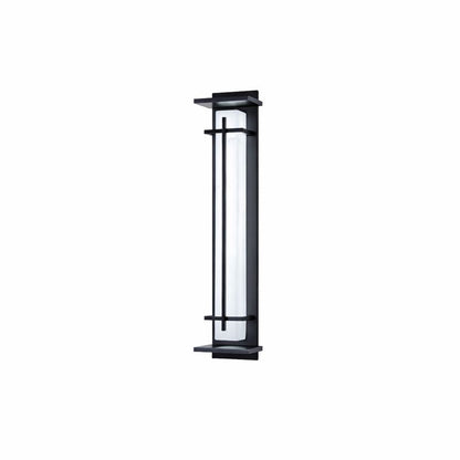 Outdoor Alabaster Look Stainless Steel Wall Light | Lumnara
