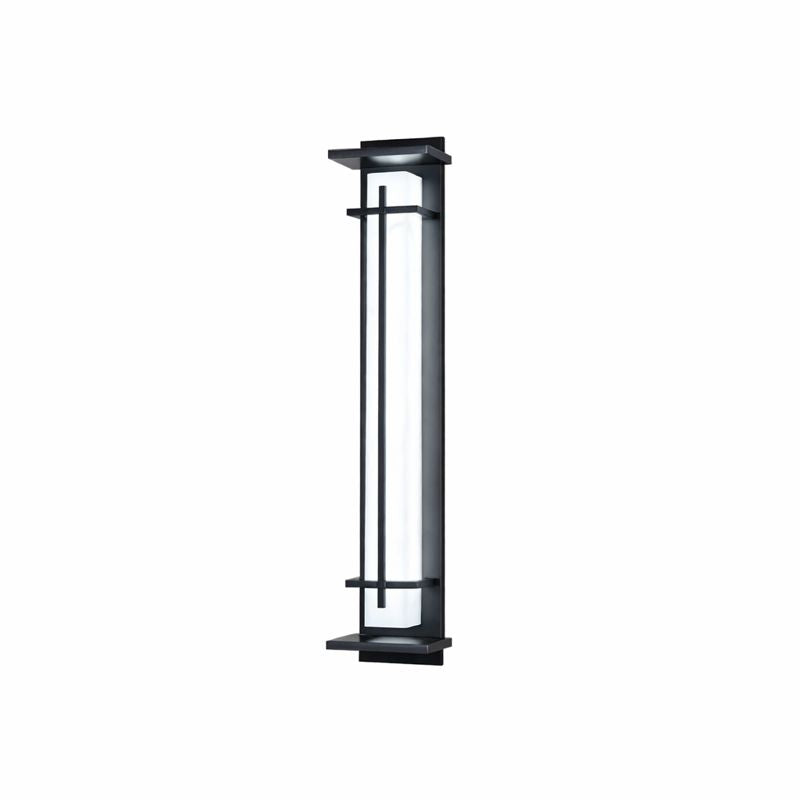 Outdoor Alabaster Look Stainless Steel Wall Light | Lumnara