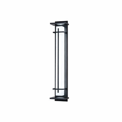 Outdoor Alabaster Look Stainless Steel Wall Light | Lumnara