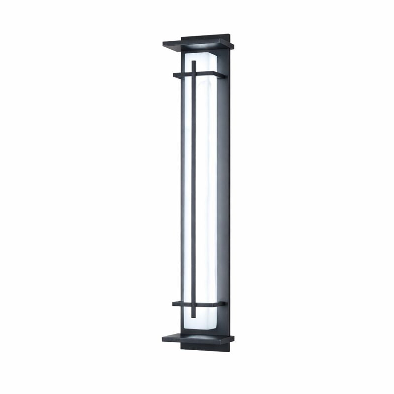 Outdoor Alabaster Look Stainless Steel Wall Light | Lumnara