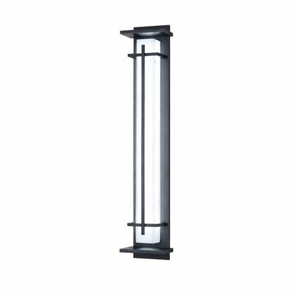 Outdoor Alabaster Look Stainless Steel Wall Light | Lumnara