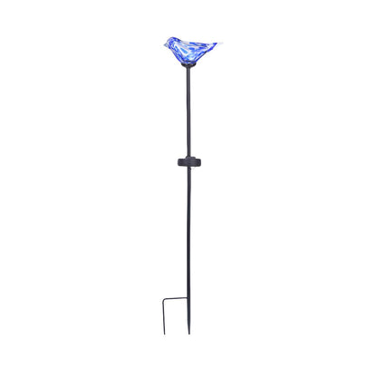 Solar Bird Glass Garden Stake Lamp for Patios | Avibloom