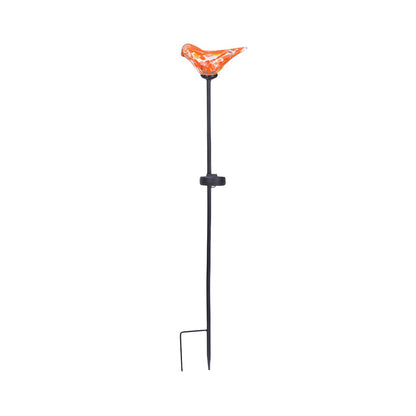 Solar Bird Glass Garden Stake Lamp for Patios | Avibloom