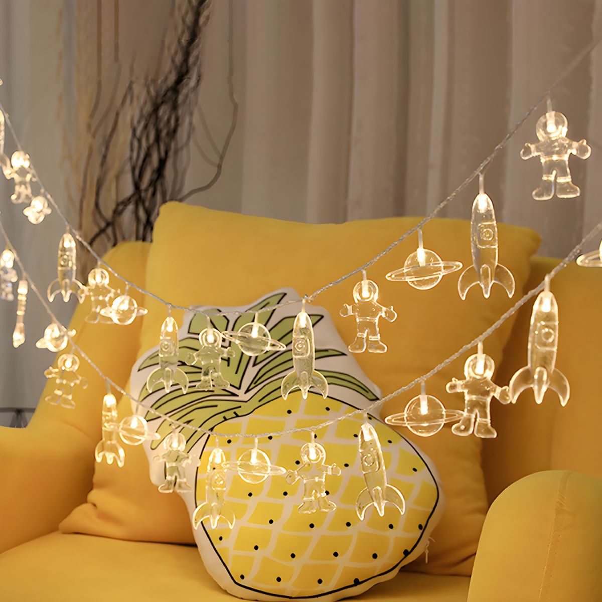 Clear Plastic LED Outdoor Fairy String Light Set | Glowora