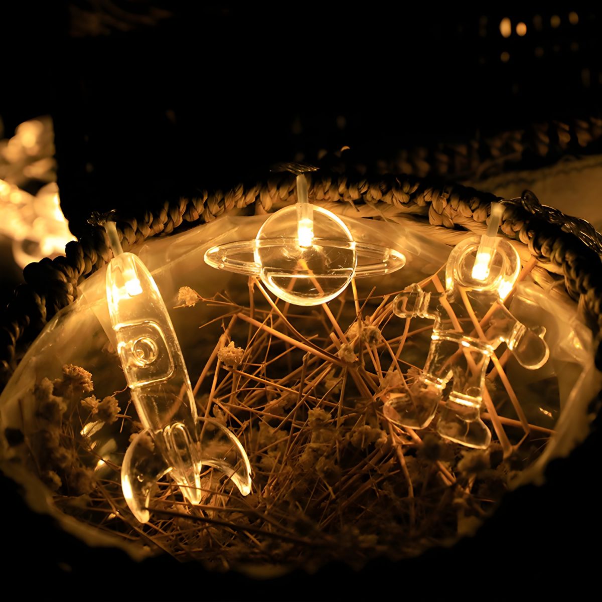 Clear Plastic LED Outdoor Fairy String Light Set | Glowora