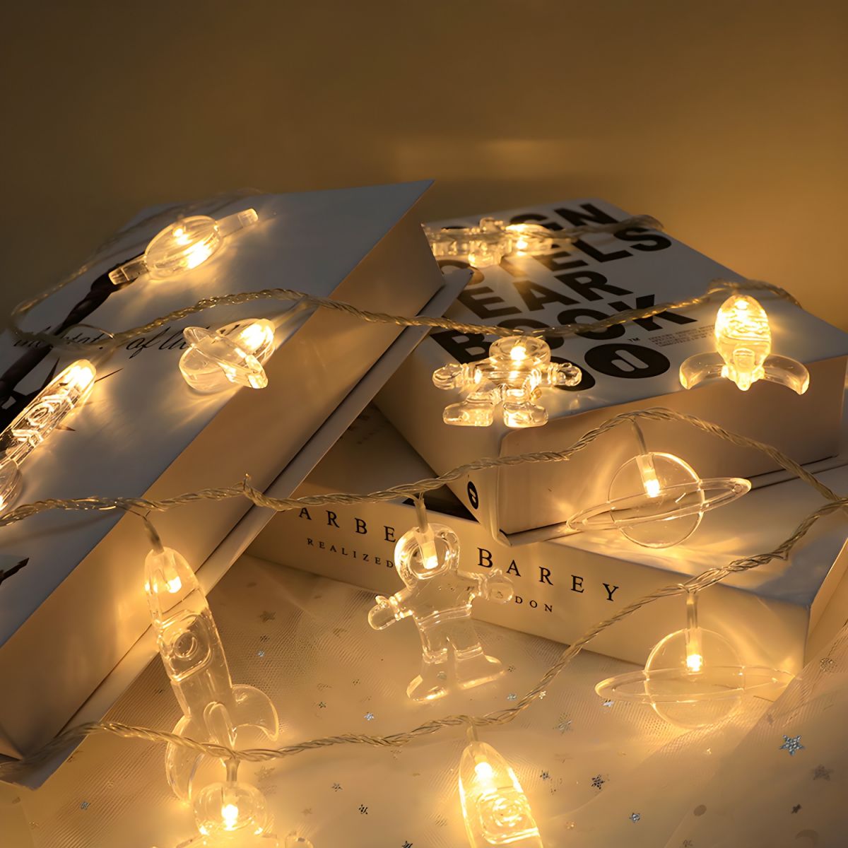 Clear Plastic LED Outdoor Fairy String Light Set | Glowora