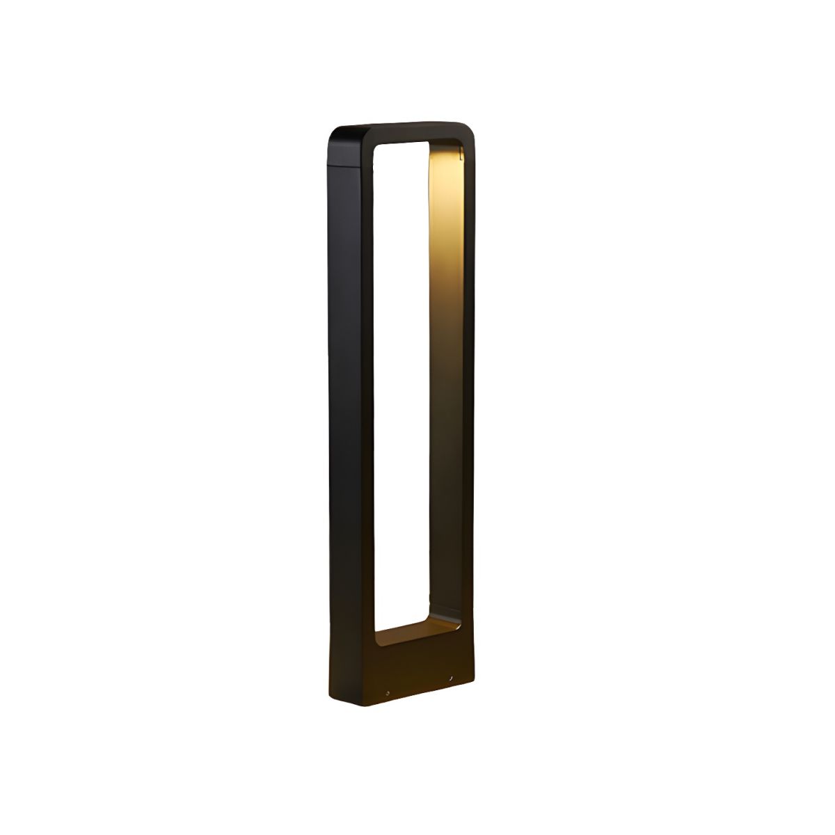 Outdoor Metal Pillar Light with Glass Shade | Postera
