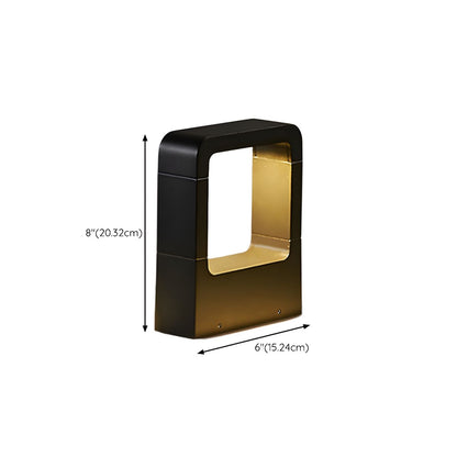 Outdoor Metal Pillar Light with Glass Shade | Postera