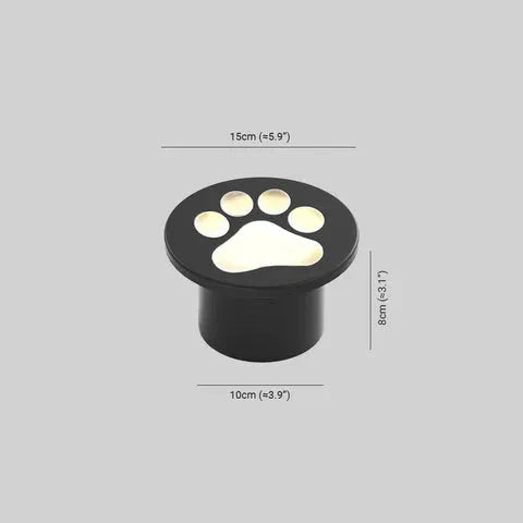 Outdoor Paw Print In Ground Garden Path Light | Pawlyra