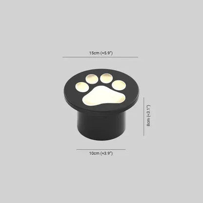 Outdoor Paw Print In Ground Garden Path Light | Pawlyra