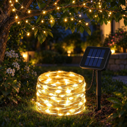 Outdoor Solar Christmas String Lights