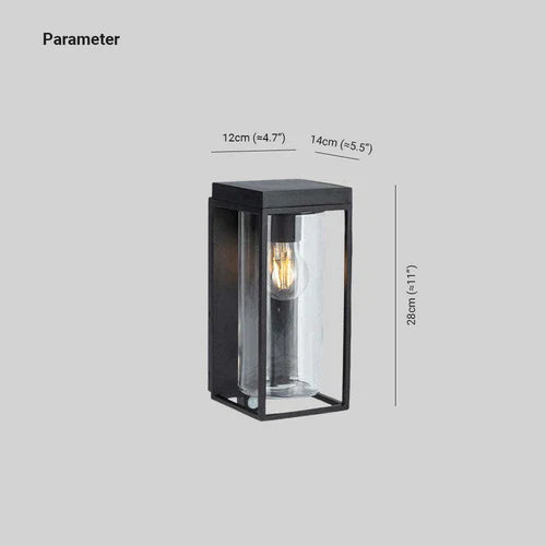 Outdoor Solar Glass Wall Light for Exterior Use | Lunvex