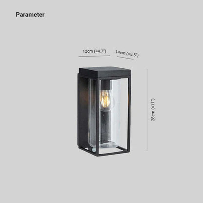 Outdoor Solar Glass Wall Light for Exterior Use | Lunvex