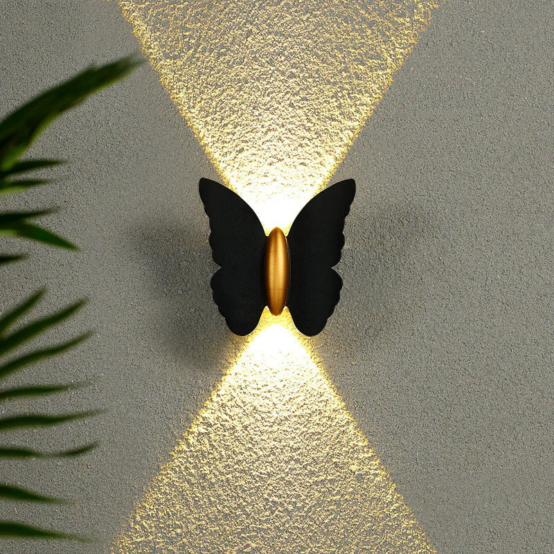 Outdoor Wall Light Aluminium Butterfly Design Modern Style | Laviro