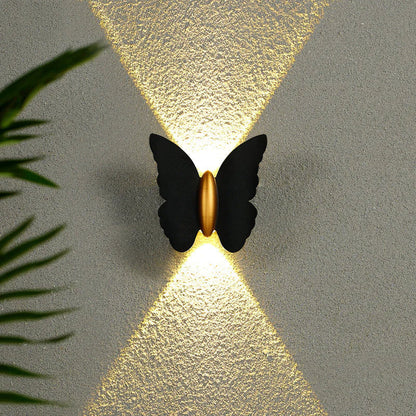 Outdoor Wall Light Aluminium Butterfly Design Modern Style | Laviro