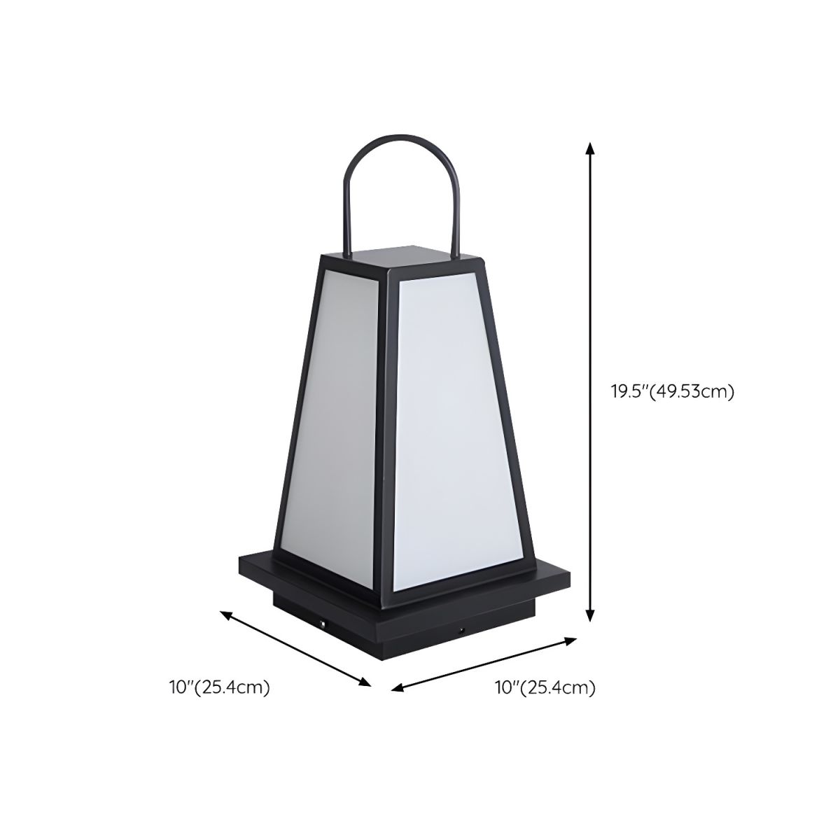 Outdoor Waterproof Solar Metal Garden Pillar Lamp | Finqor