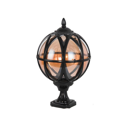 Outdoor Waterproof Spherical Glass Pillar Lamp | Terravo