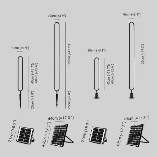 Oval Ring Solar Exterior Path Light in Metal | Solviora