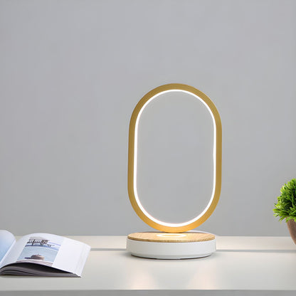 Oval Touch Control Table Lamp With LED Light Modern | Vyntris
