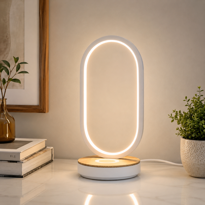 Oval Touch Control Table Lamp With LED Light Modern | Vyntris