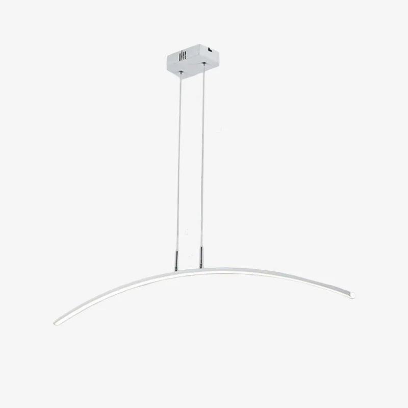 Plastic Arc LED Chandelier for Dining Interiors | Arclyte