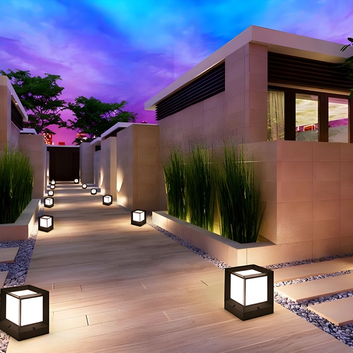 Plastic Waterproof Rectangular Outdoor Light Fixture | Ferano