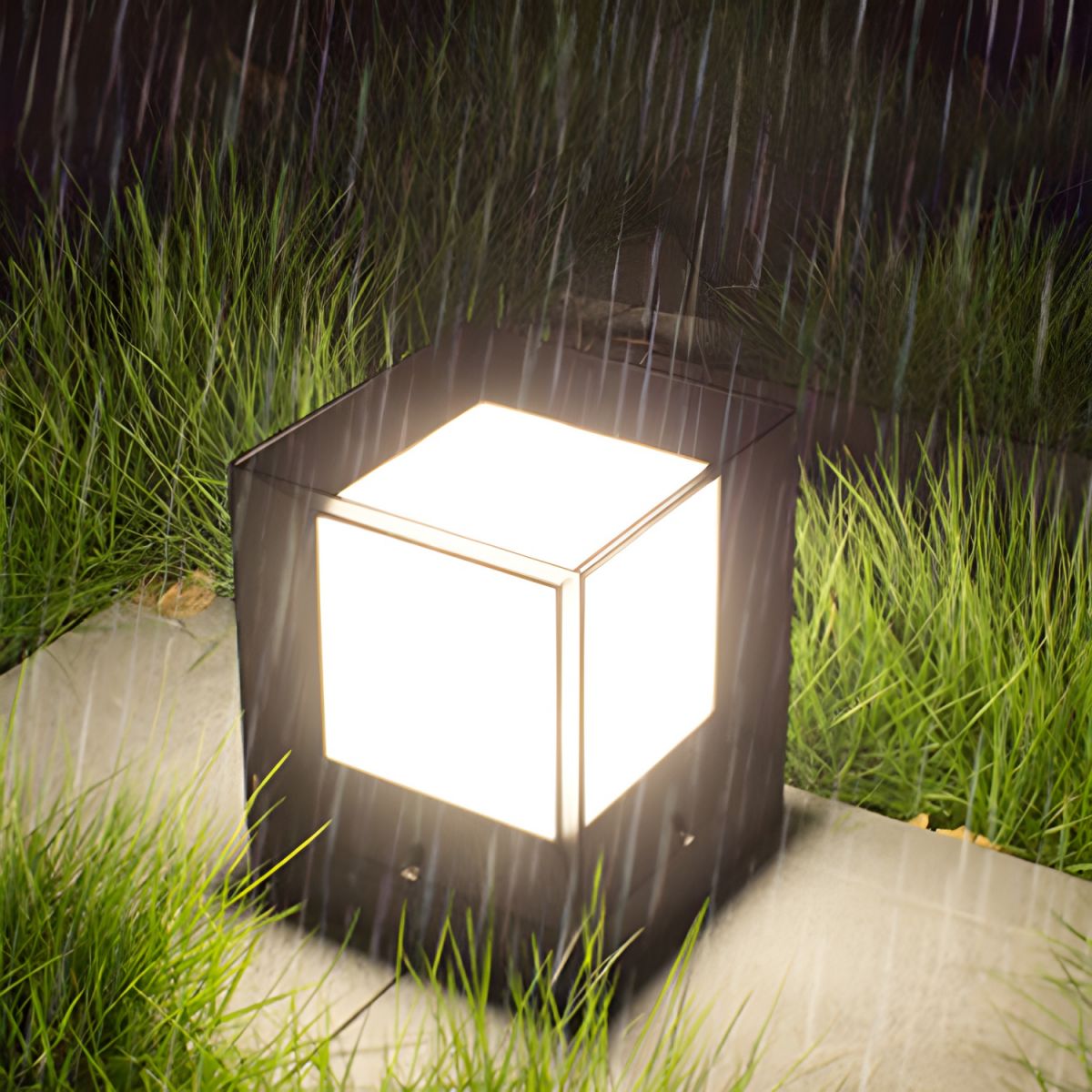 Plastic Waterproof Rectangular Outdoor Light Fixture | Ferano