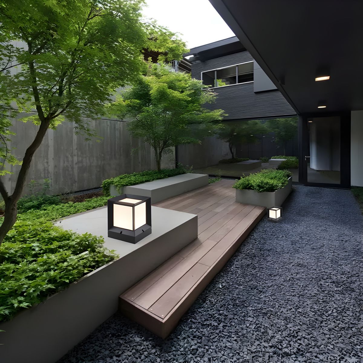 Plastic Waterproof Rectangular Outdoor Light Fixture | Ferano