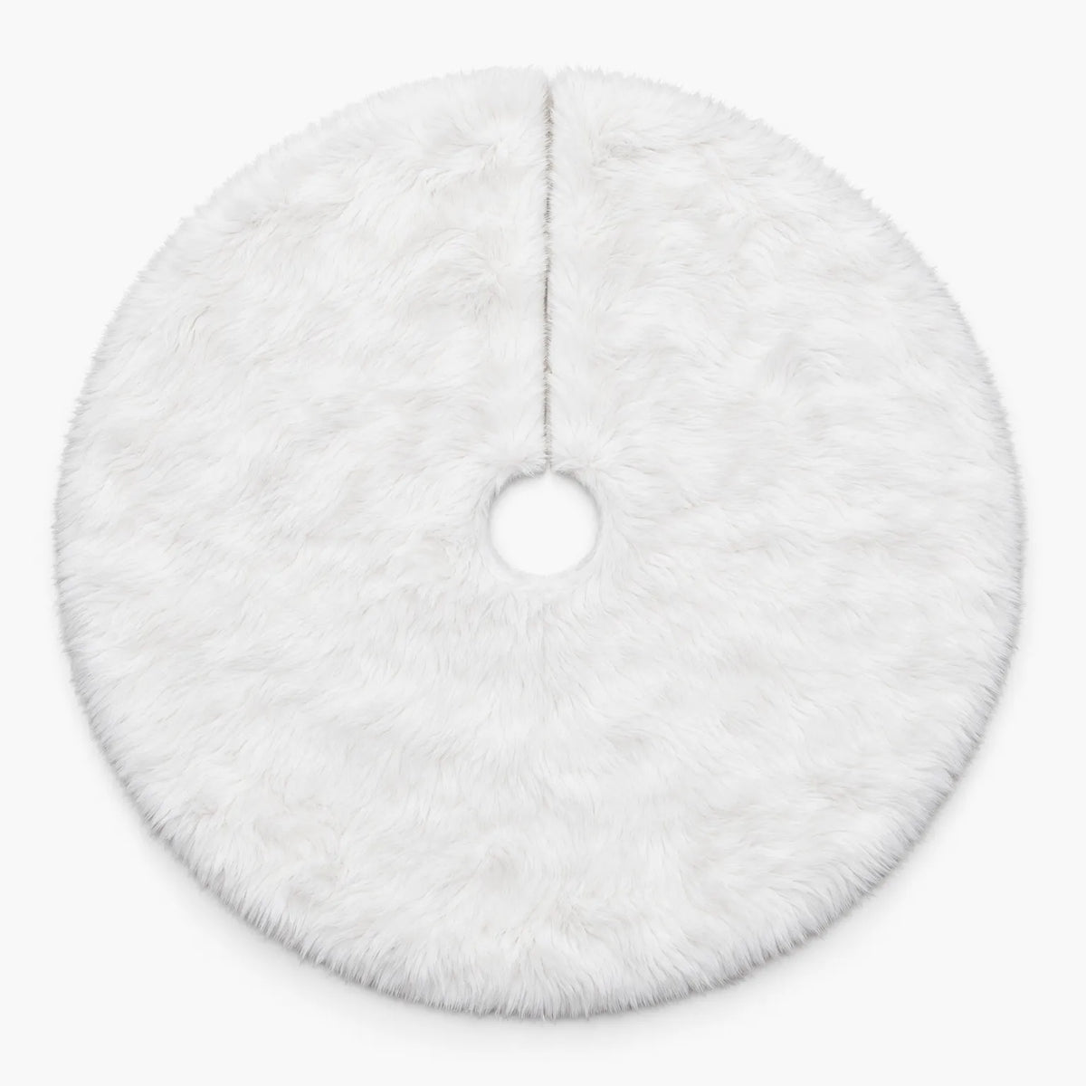 Plush Faux Fur Christmas Tree Skirt