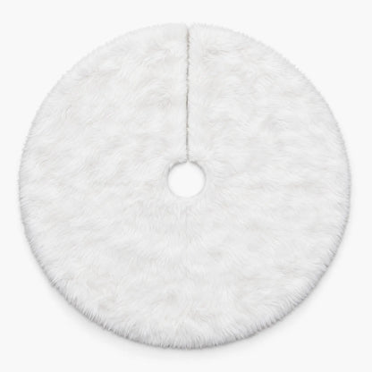 Plush Faux Fur Christmas Tree Skirt