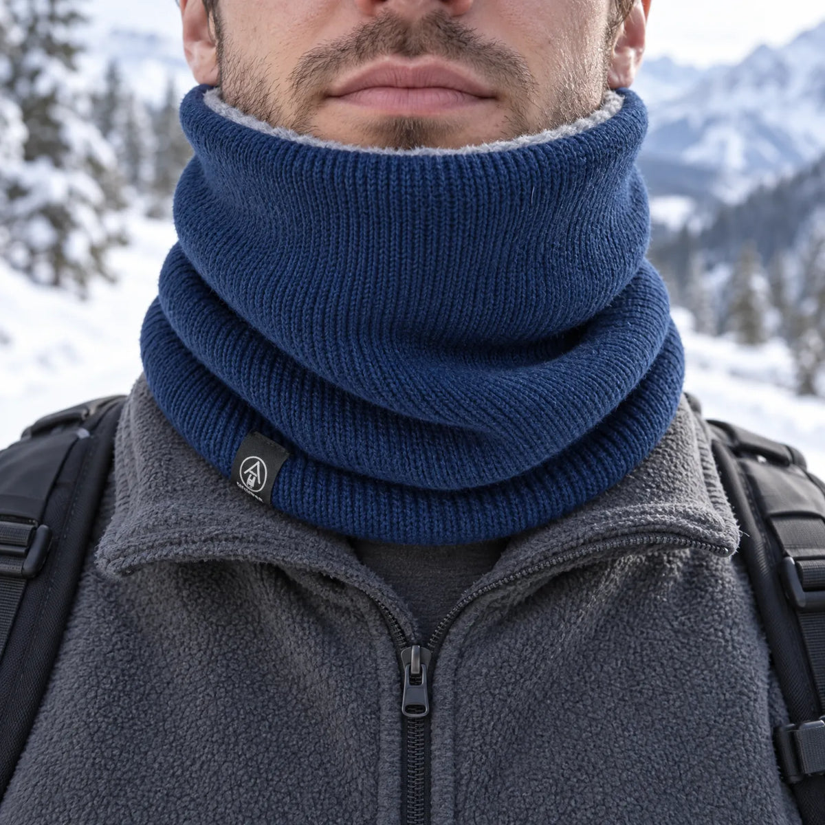 Plush Lined Knit Winter Neck Warmer