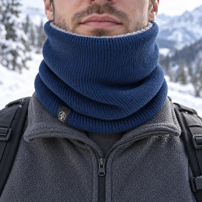 Plush Lined Knit Winter Neck Warmer