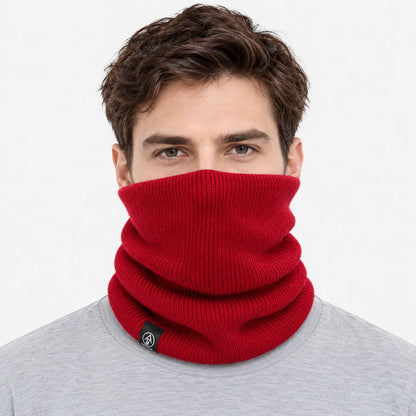Plush Lined Knit Winter Neck Warmer
