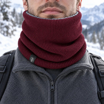 Plush Lined Knit Winter Neck Warmer