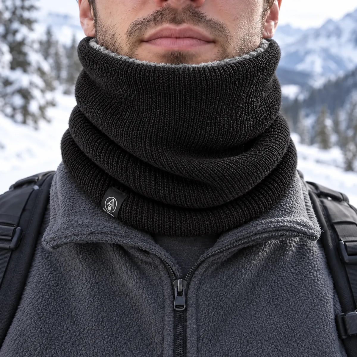 Plush Lined Knit Winter Neck Warmer