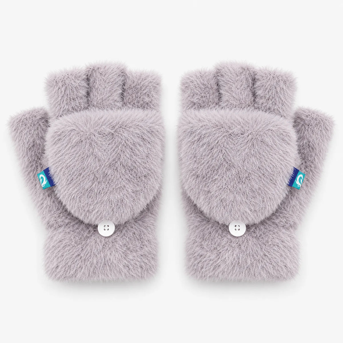 Plush Wrist Length Fingerless Gloves
