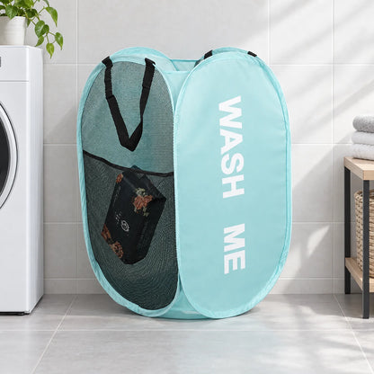 Pop-Up Mesh Laundry Hamper