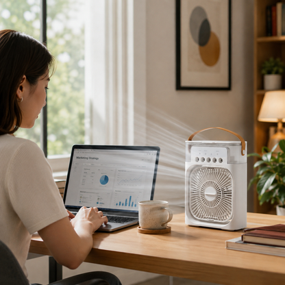 Portable Desktop Evaporative Air Cooler | Breeziq