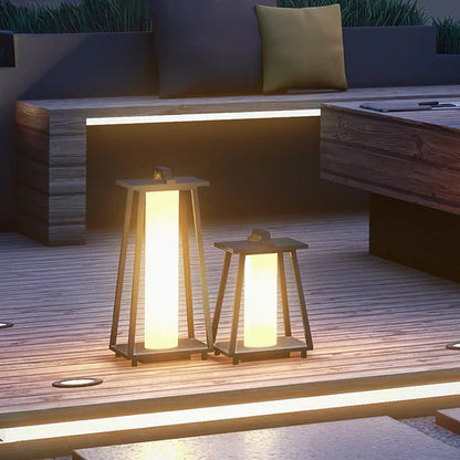 Portable Warm LED Outdoor Stainless Steel Lantern | Verqen